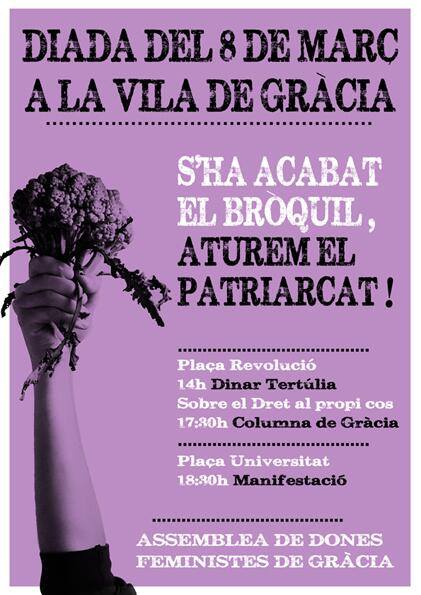 Dia de la Dona Treballadora a la Vila de Gràcia!
